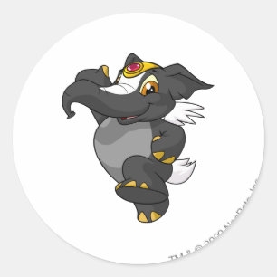 Elephante Skunk Classic Round Sticker