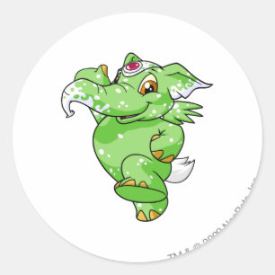 Elephante Speckled Classic Round Sticker