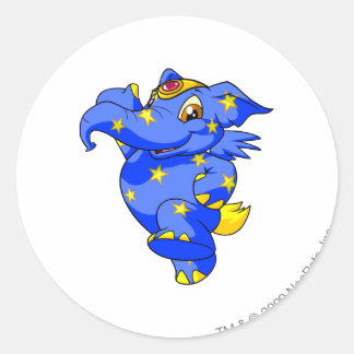 Elephante Starry Classic Round Sticker