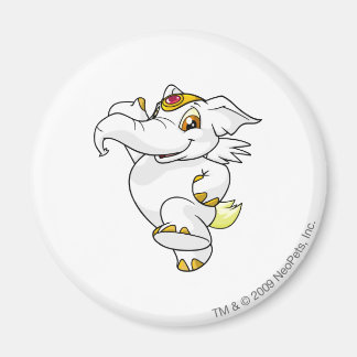 Elephante White Magnet