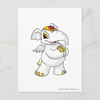 Elephante White Postcard