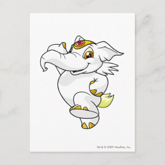 Elephante White Postcard