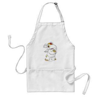 Elephante White Standard Apron