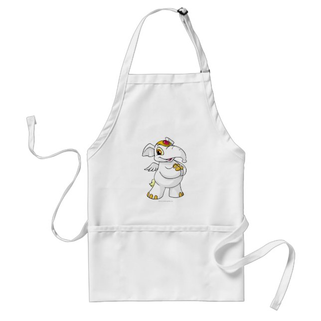 Elephante White Standard Apron (Front)