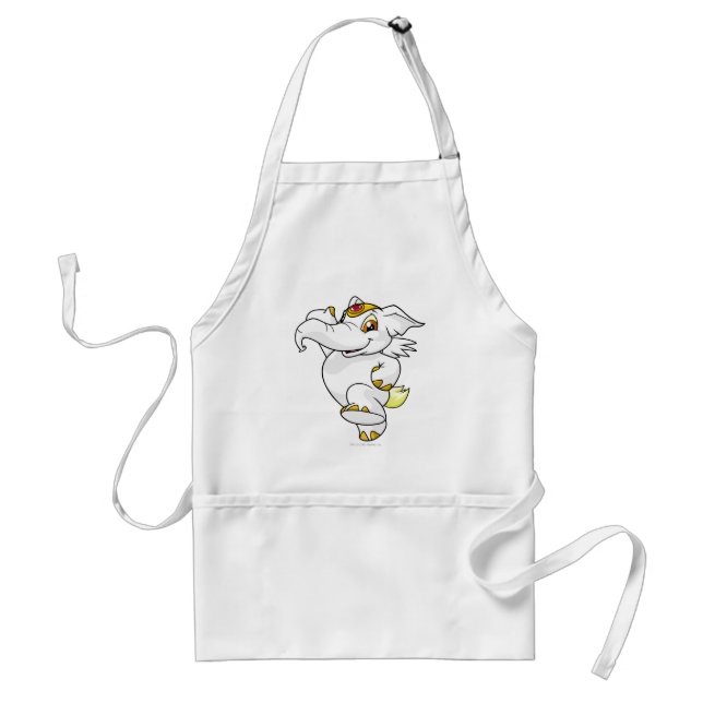 Elephante White Standard Apron (Front)