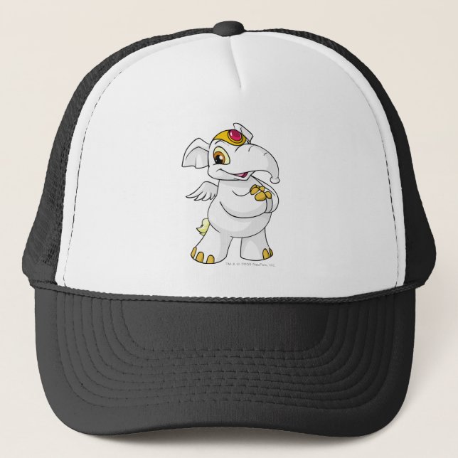 Elephante White Trucker Hat (Front)