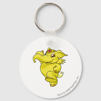 Elephante Yellow Key Ring