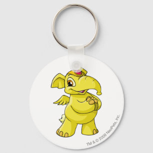 Elephante Yellow Key Ring