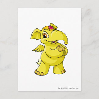 Elephante Yellow Postcard