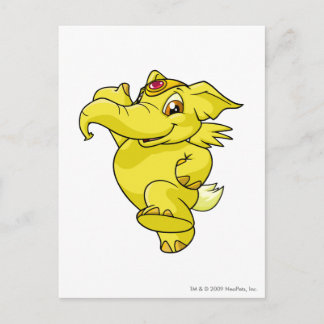 Elephante Yellow Postcard