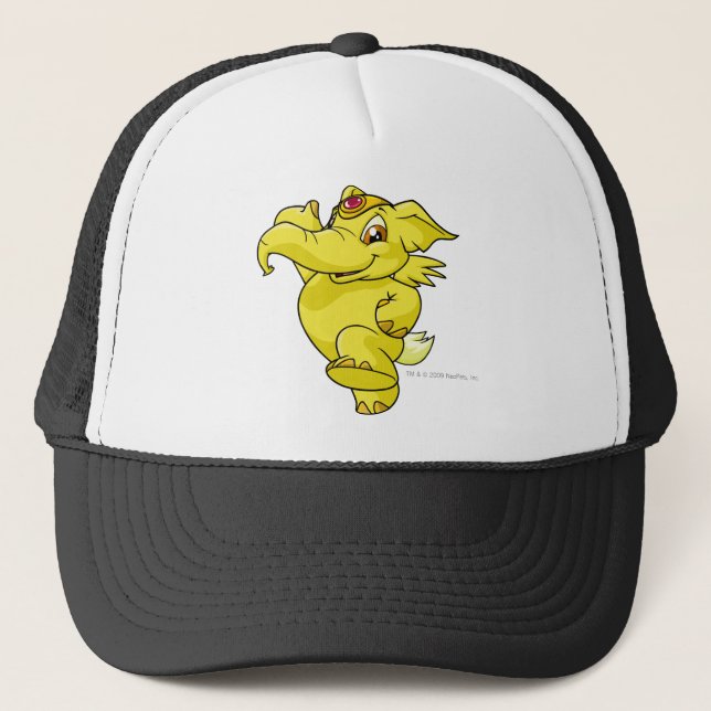 Elephante Yellow Trucker Hat (Front)