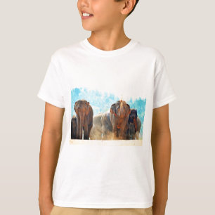 Elephants Animals Safari Destiny Peace Love T-Shirt