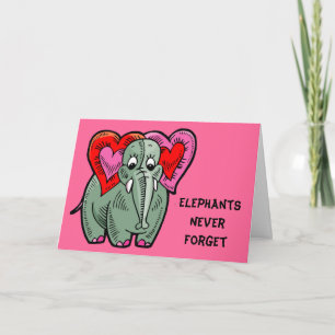 Elephants Anniversary Card