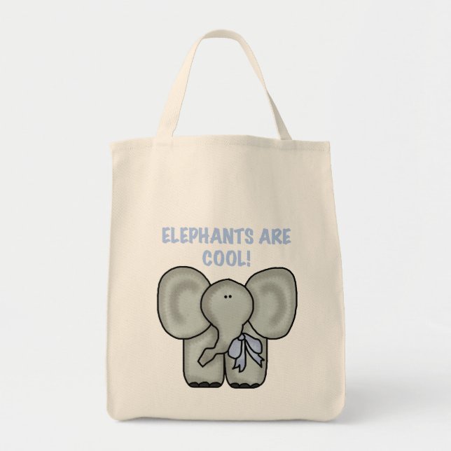 Elephants Are Cool Tshirts and Gifts Tote Bag (Front)