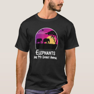 Elephants Are My Spirit Animal Elephant T-Shirt