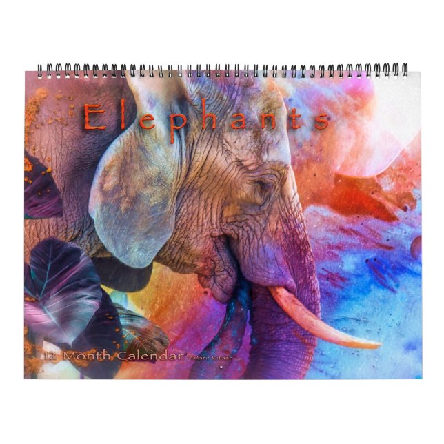 ELEPHANTS ART CALENDAR #1 (Cover)