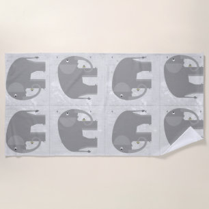 Elephants Beach Towel