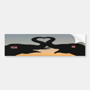 Elephants Bumper Stickers - Elephants in Love