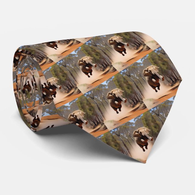 Elephants Can Jump, Neck Tie (Rolled)