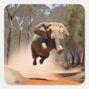 Elephants Can Jump, Sticker