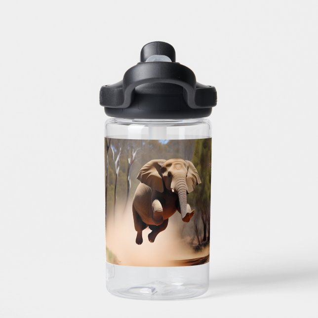 Elephants Can Jump, Toddlers Water Bottle (Back)