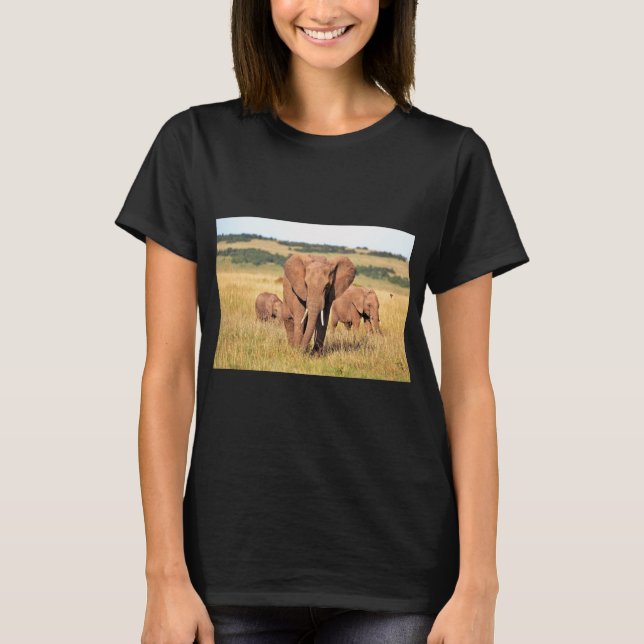 elephants cute  T-Shirt (Front)
