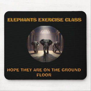 Elephants Dance Class Mouse Mat
