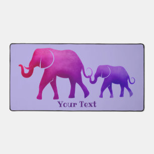 Elephants Design Desk Mat