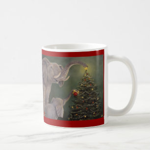 Elephants Holiday Mug