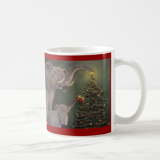 Elephants Holiday Mug