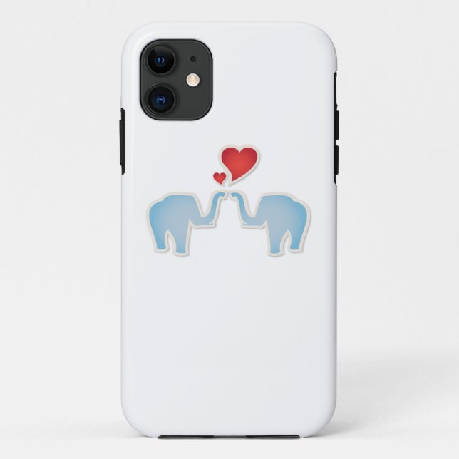 Elephants In Love Case-Mate iPhone Case (Back)