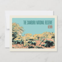 Elephants in the Samburu National Reserve, Kenya