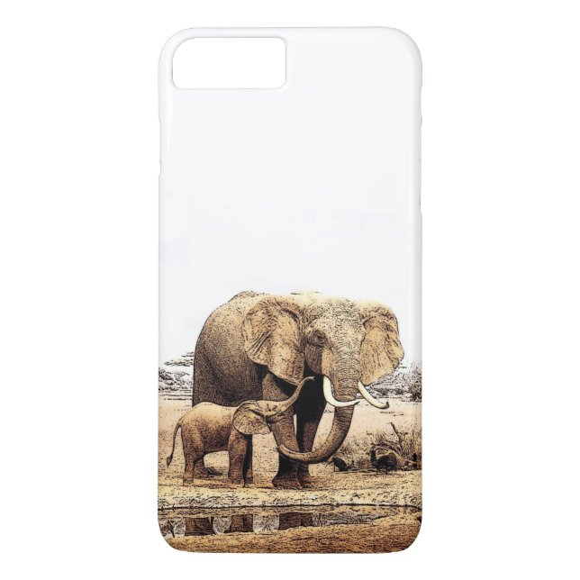 Elephants iPhone 7 Plus Case (Back)