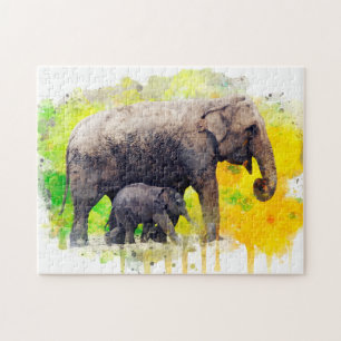 Elephants Jigsaw Puzzle