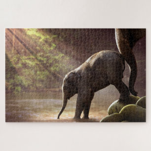 Elephants Jigsaw Puzzle