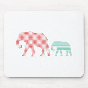 Elephants Mouse Mat