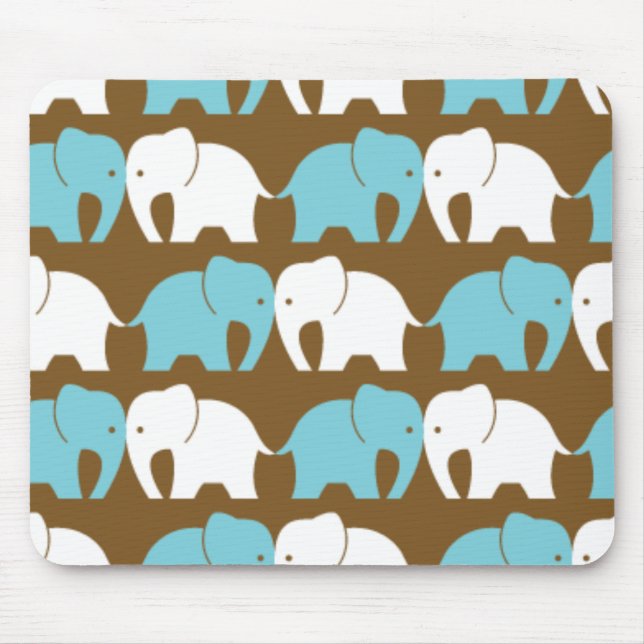 Elephants Mouse Mat (Front)