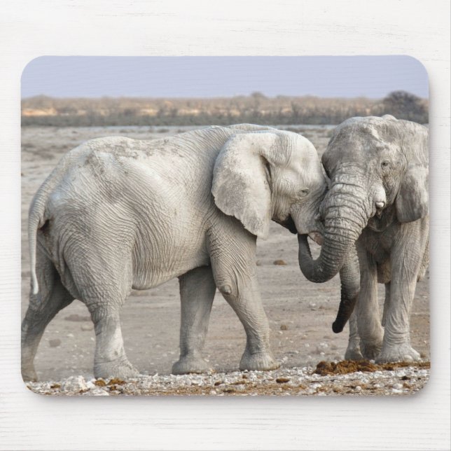 Elephants Mouse Mat (Front)