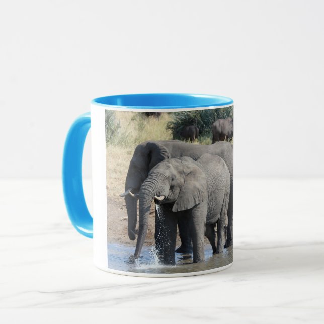  Elephants Mug (Front Left)