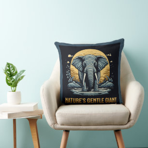Elephants Nature's Gentle Giant Cushion