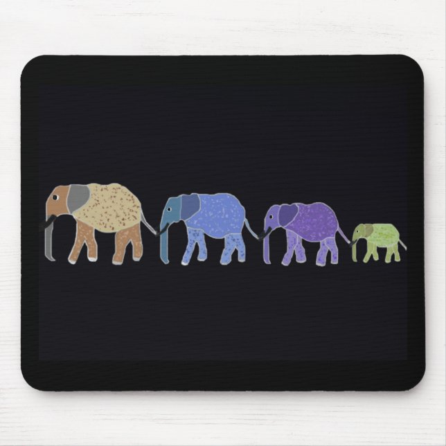 Elephants Never Forget Mouse Mat (Front)