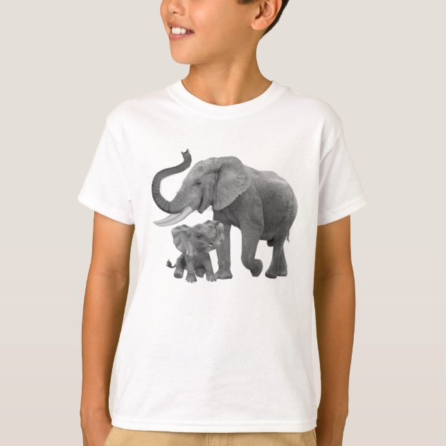 ELEPHANTS OF THE RAIN FOREST T-Shirt (Front)