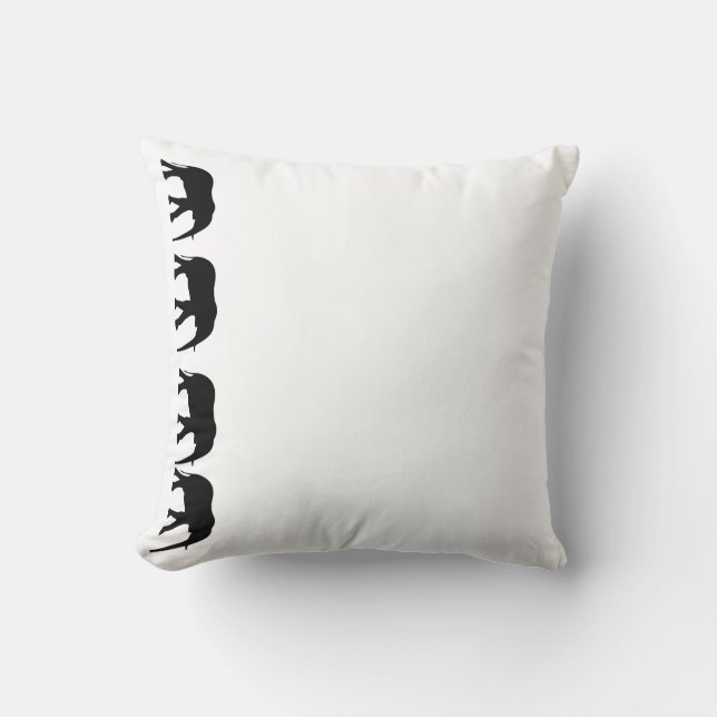 Elephants on parade cushion (Front)