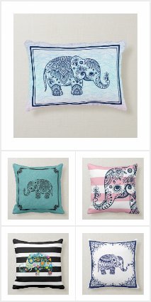 Elephants On pillows