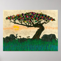 Elephants on the Planes of Africa