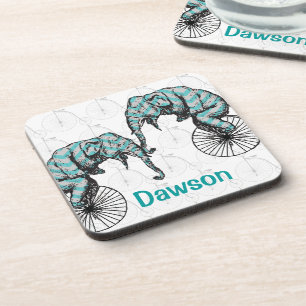 Elephants Plus Bikes Equal YIKES! Coaster