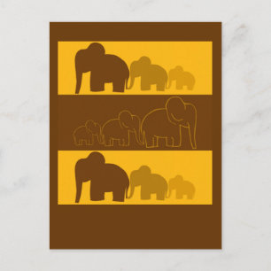 Elephants Postcard