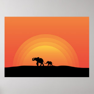 Elephants Poster