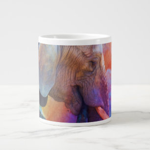 ELEPHANTS REMEMBERING AFRICAN WATERS LARGE COFFEE MUG