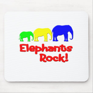 Elephants Rock! Mouse Mat